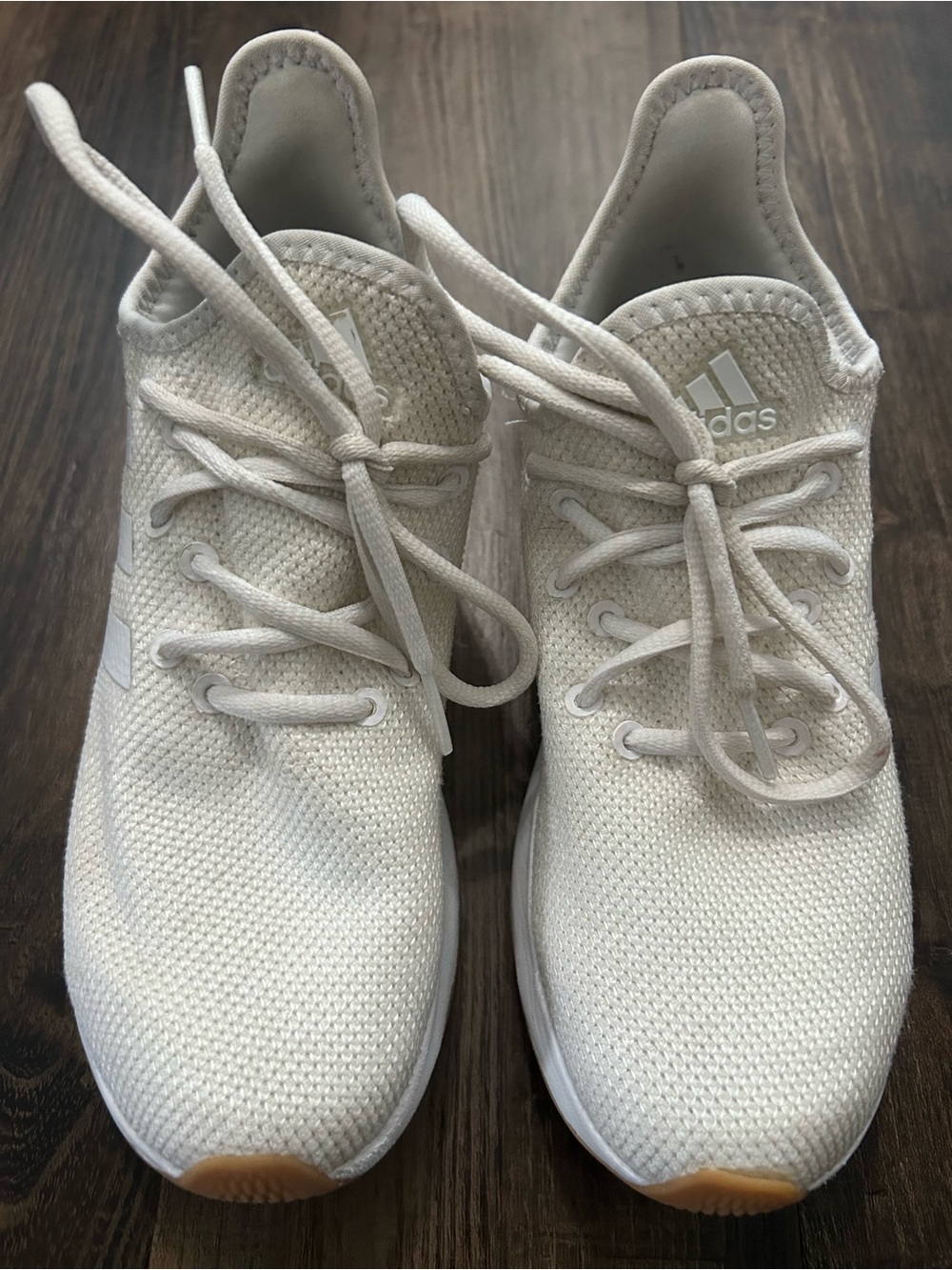 Adidas Cloudfoam Pure Shoes Womens size 7 Athletic Sneakers Lace Up Low Top